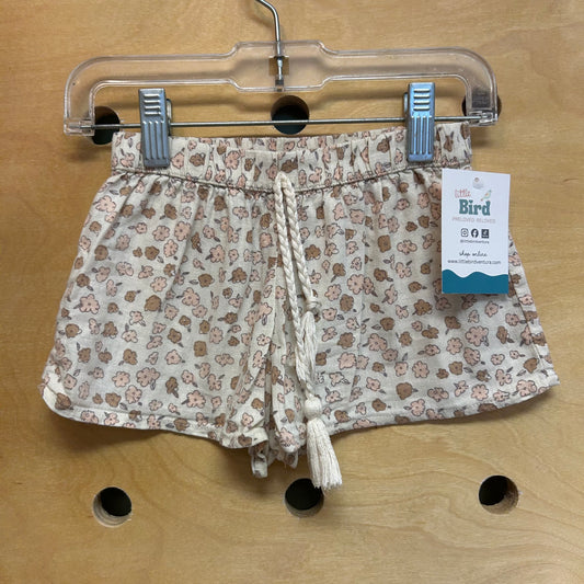Beige/Pink Floral Shorts