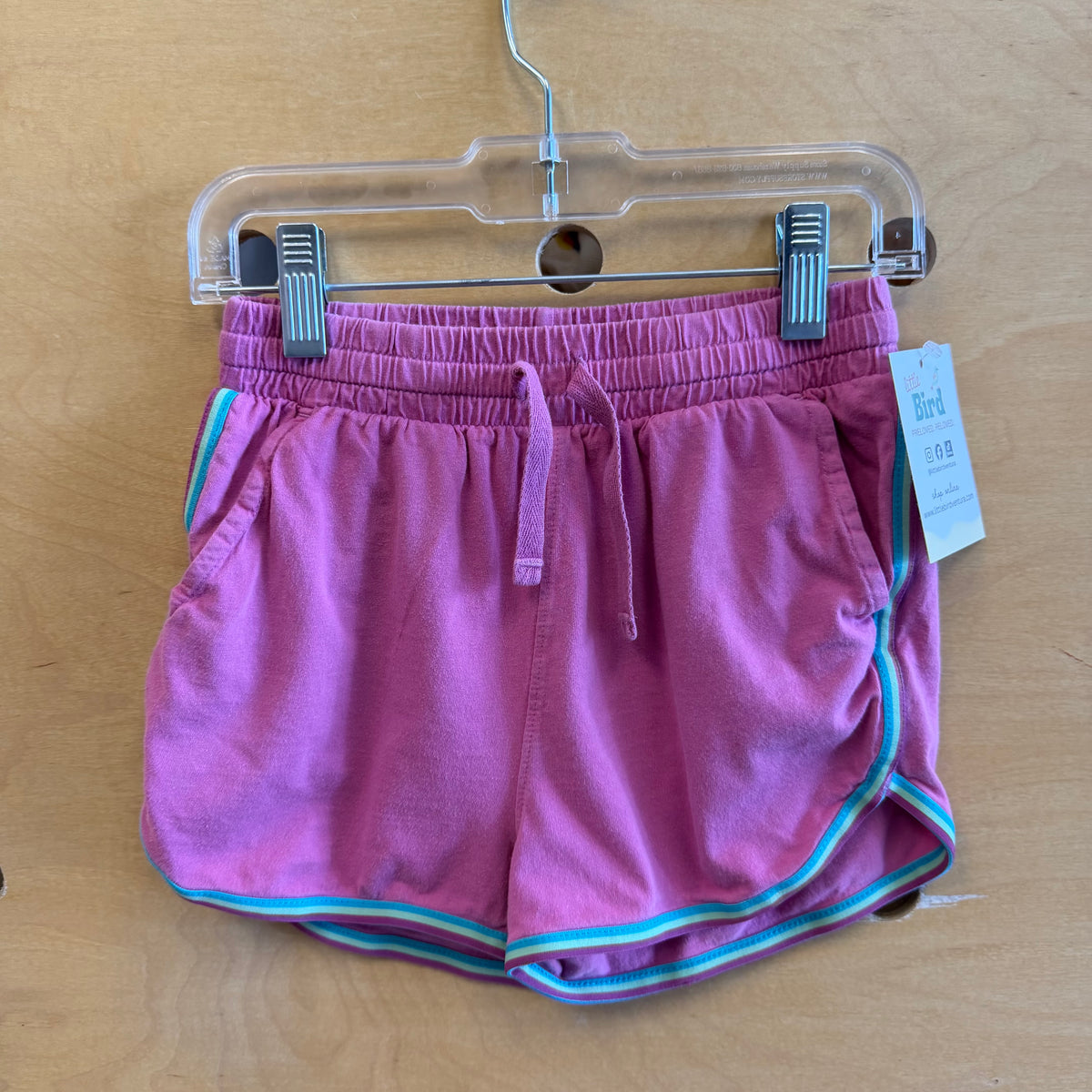 Pink/Blue Edged Drawstring Shorts