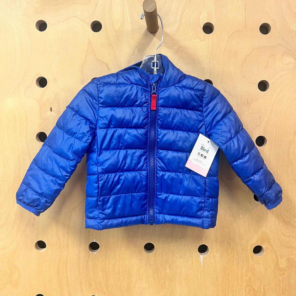 Blue Puff Hoodie Jacket