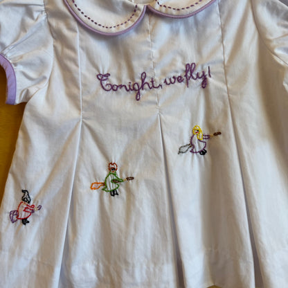 White/Purple Embroider Sanderson Sisters Outfit