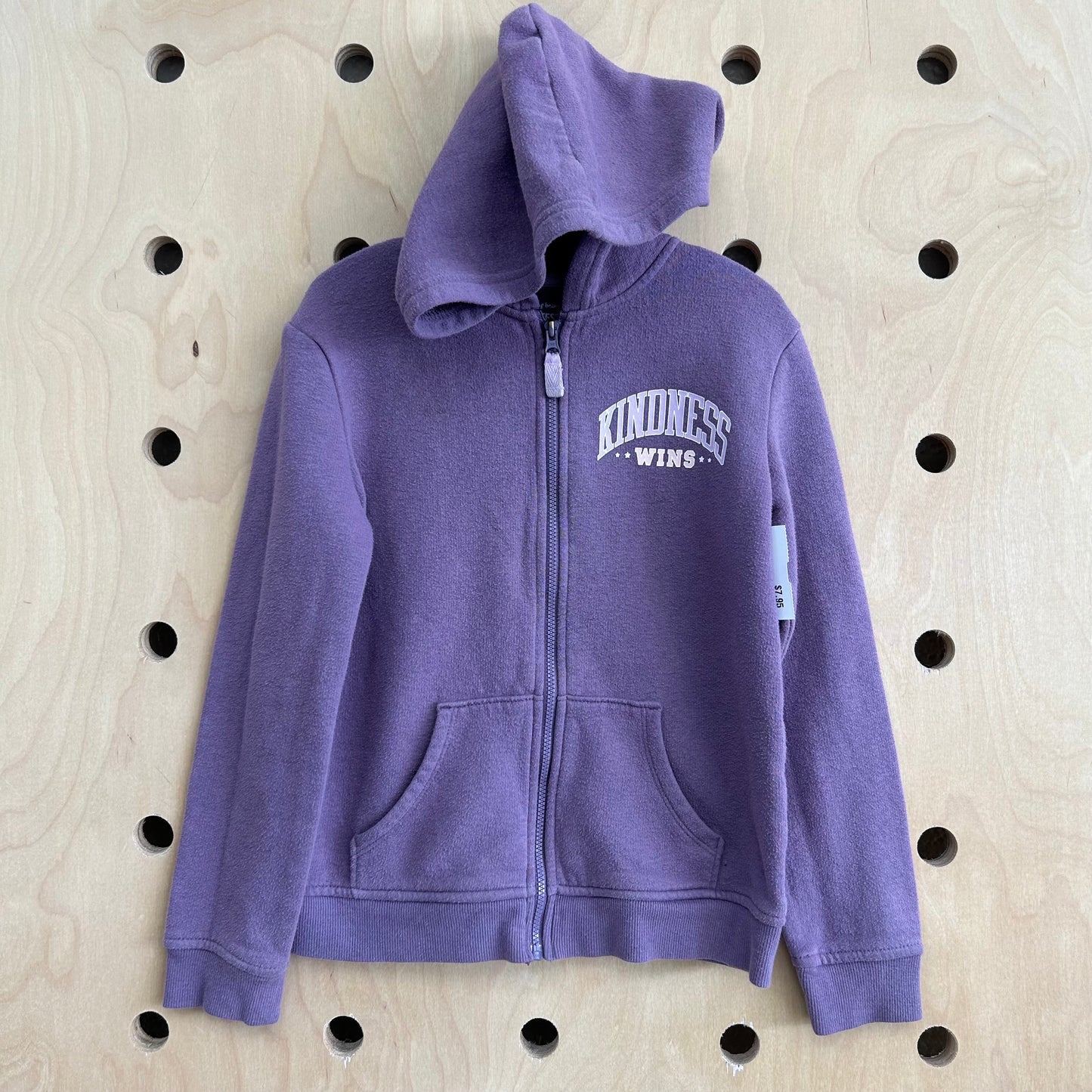 Lavender Kindness Wins Zip Hoodie