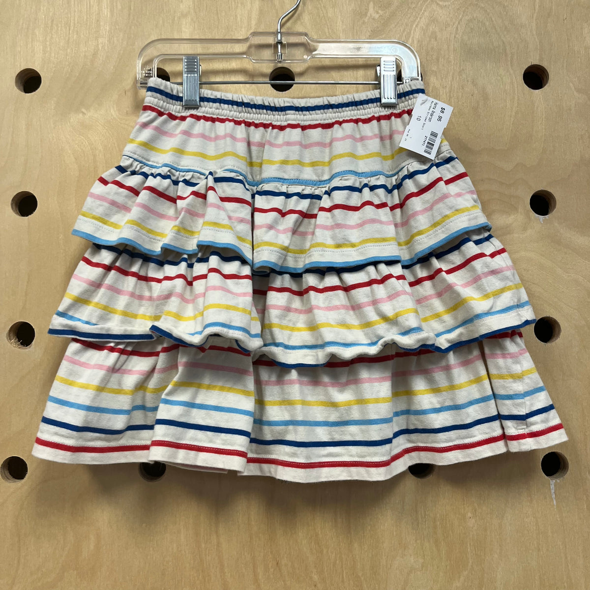 Rainbow Striped Skort