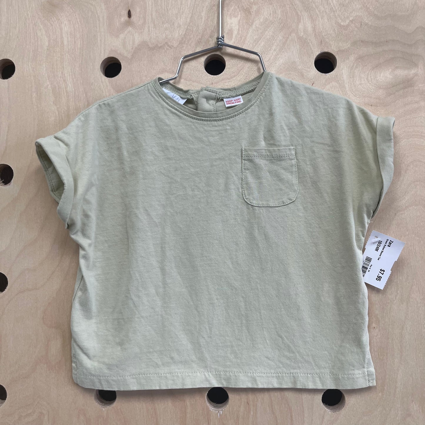 Green Rolled Sleeve Tee