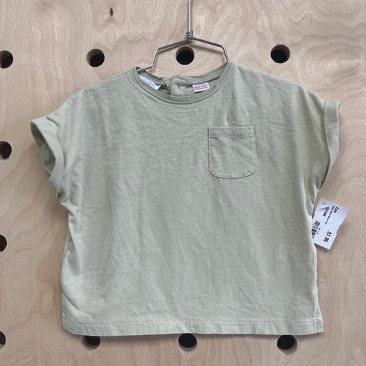 Green Rolled Sleeve Tee