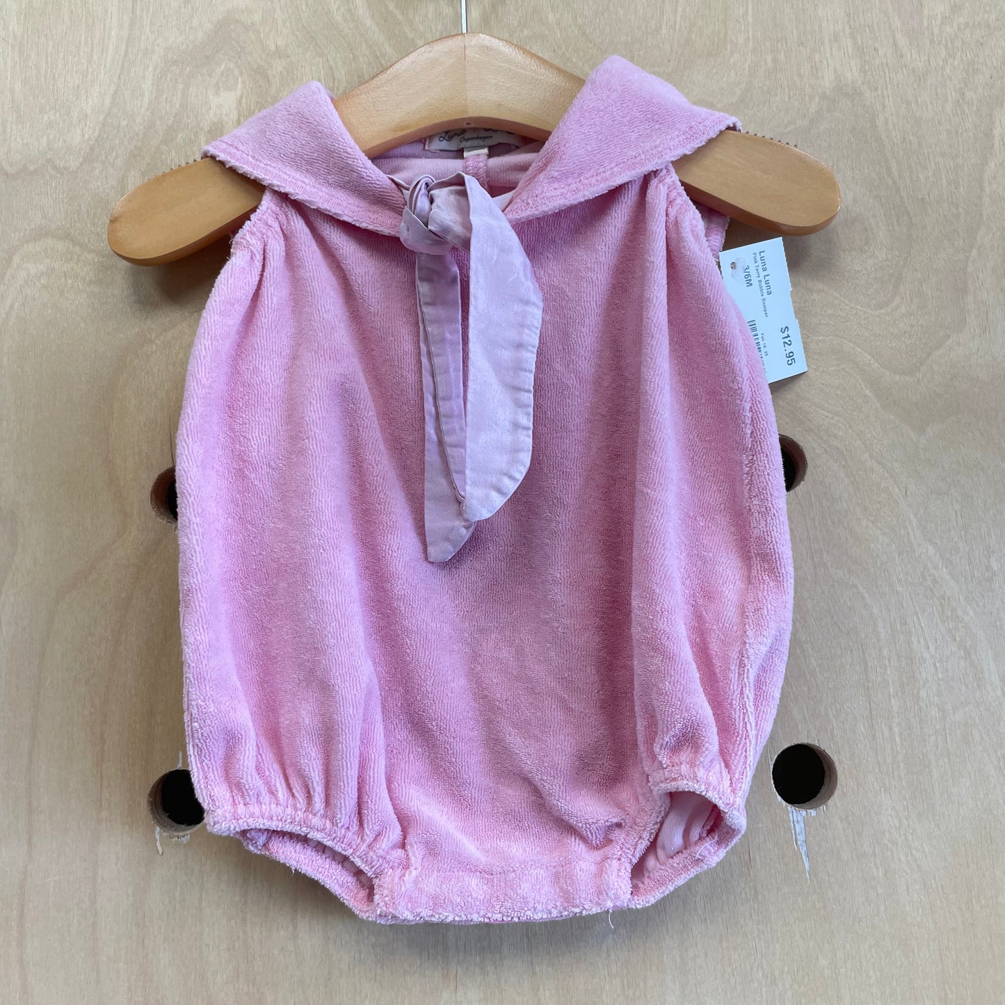 Pink Terry Bubble Romper