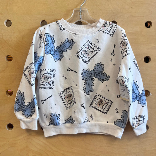 White Kittens/Bows Pullover