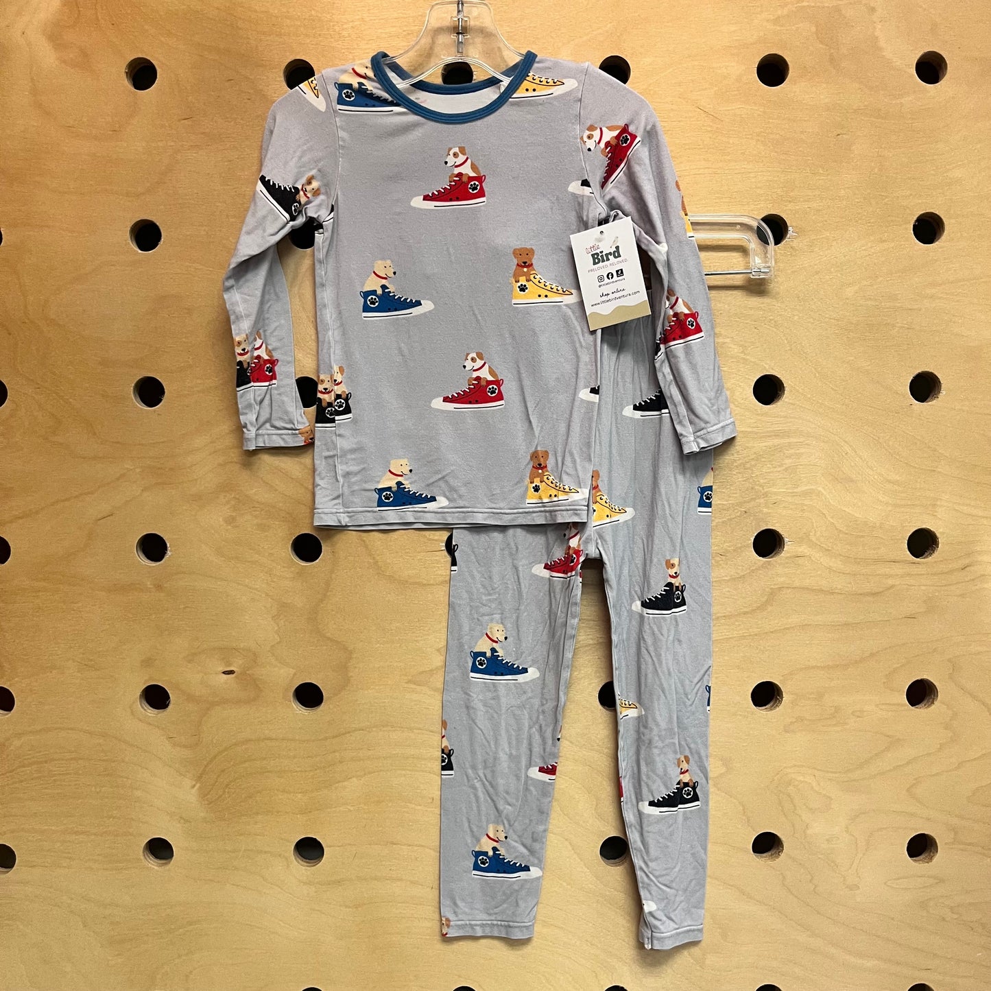 Blue Sneaker Dogs Bamboo Pajamas
