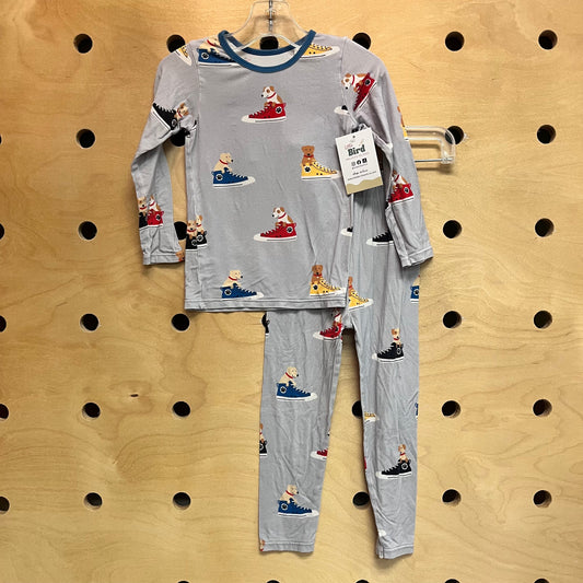 Blue Sneaker Dogs Bamboo Pajamas