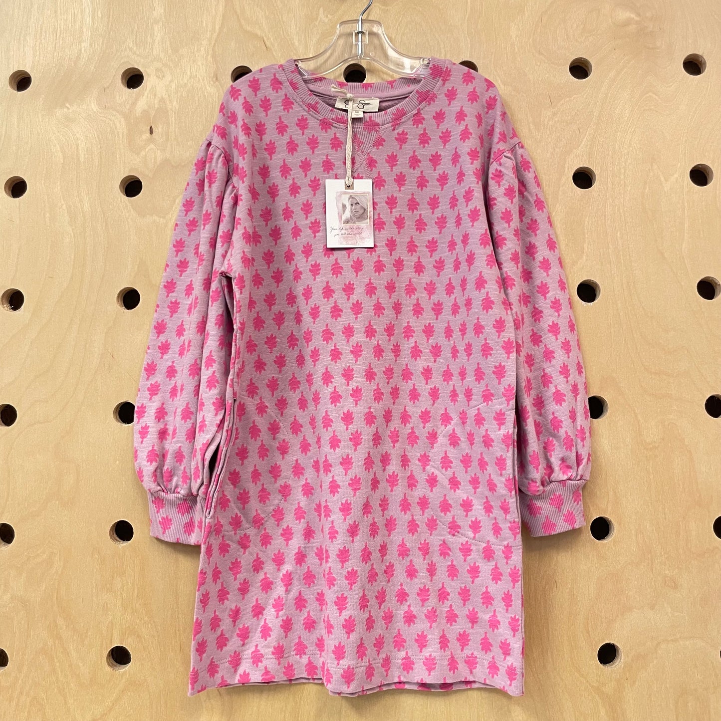 Pink Leaves Dress NEW!