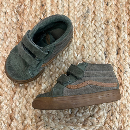 Green Velcro High Tops