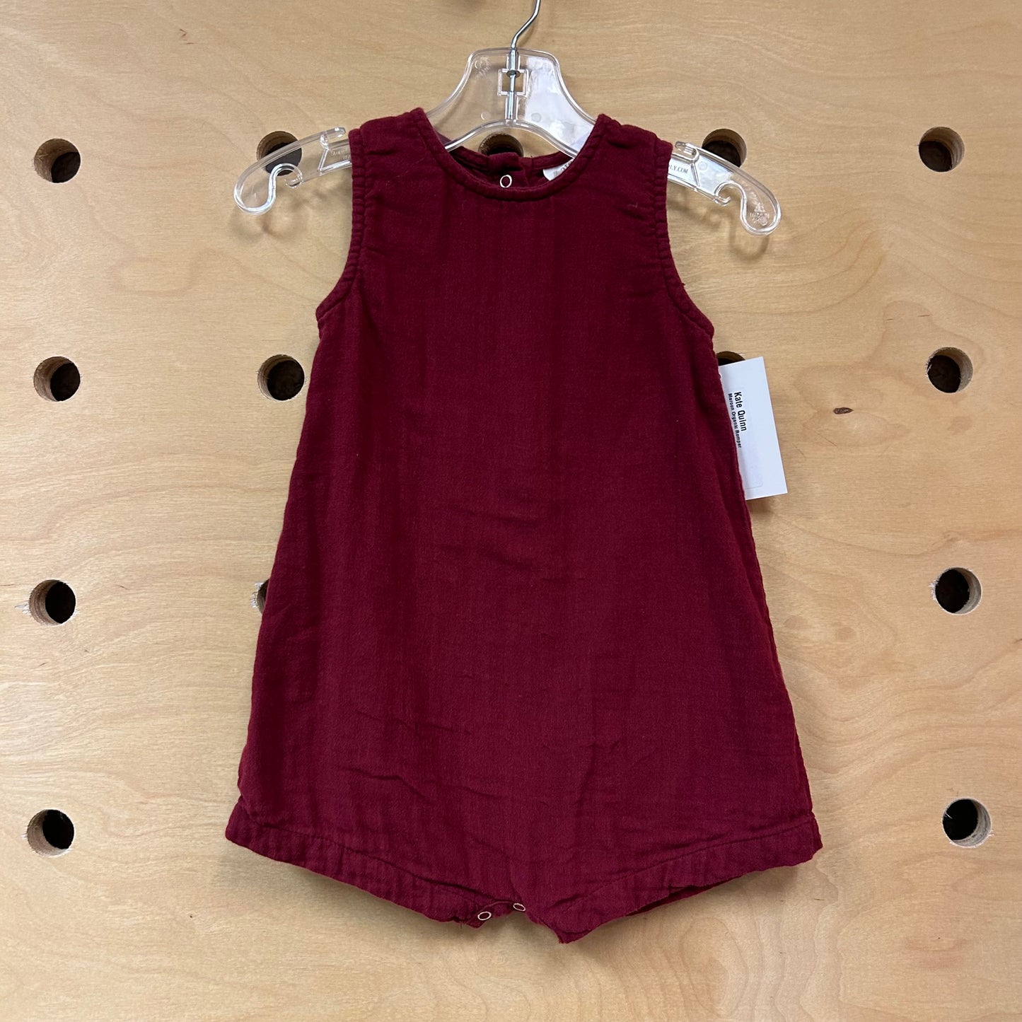 Maroon Organic Romper