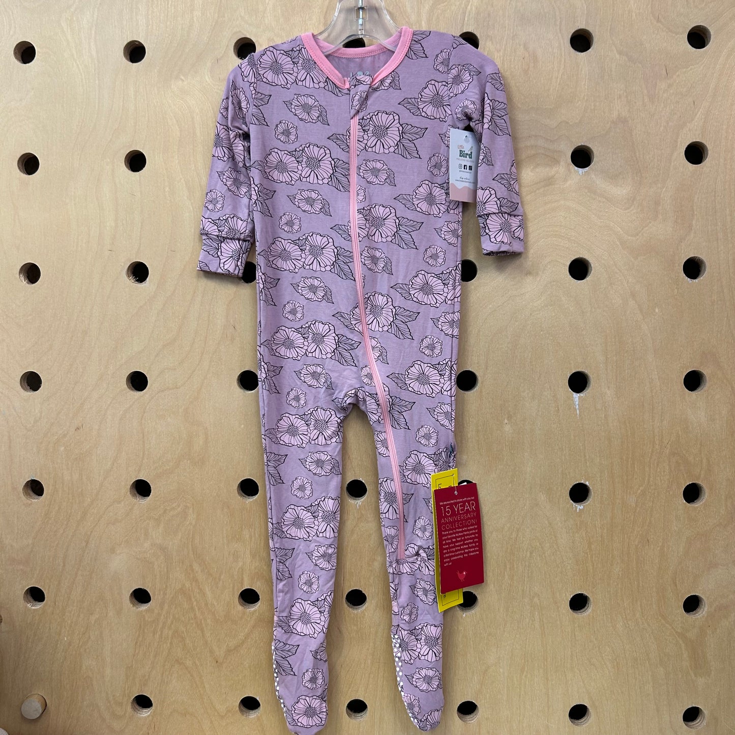 Purple Sweet Pea Bamboo Zippy NEW!
