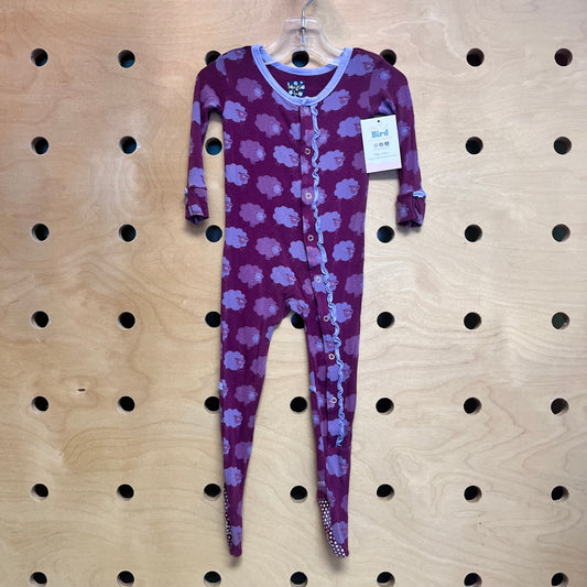 Purple Bamboo Sheep Footies