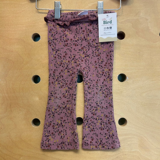 Purple Floral Leggings