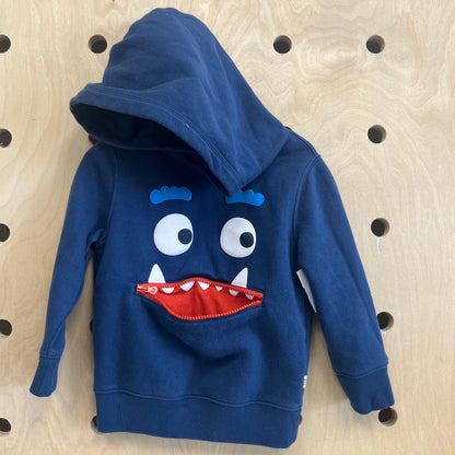Blue Monster Mouth Hoodie