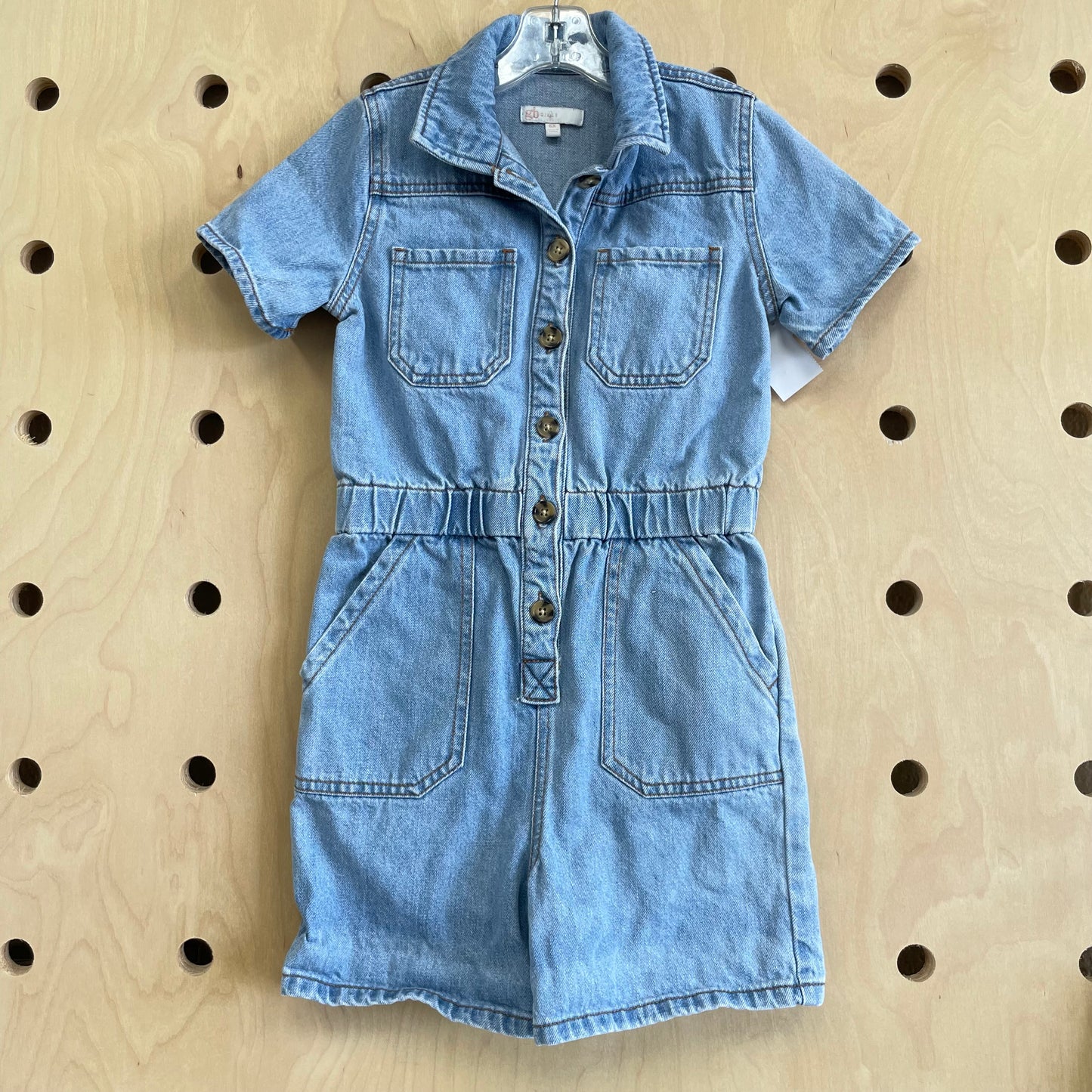 Light Wash Denim Romper