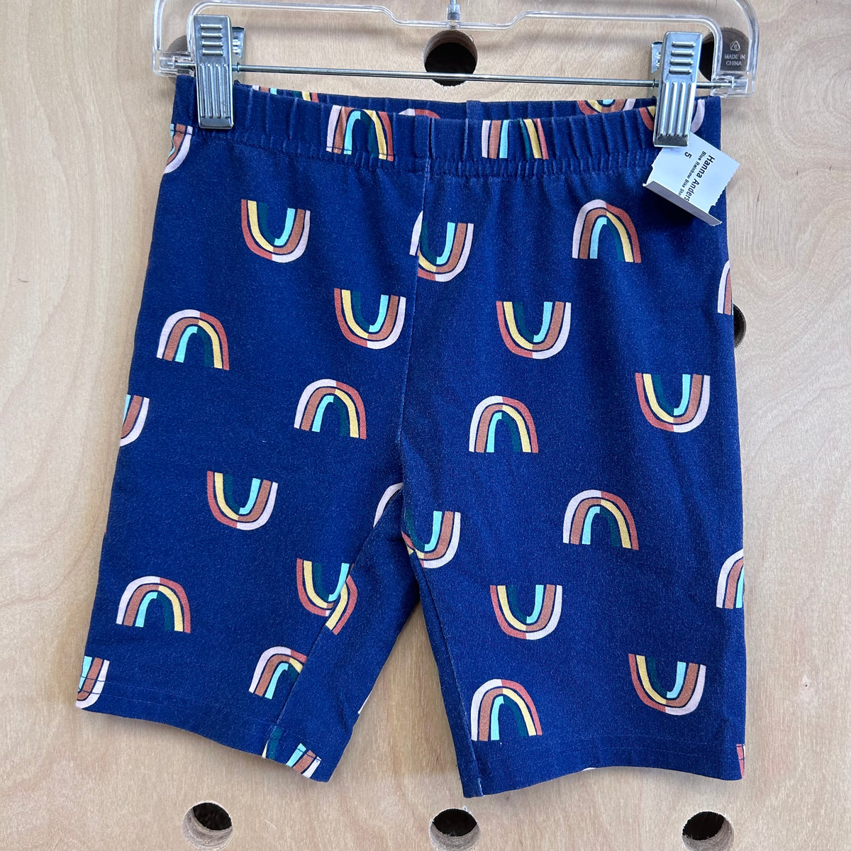Blue Rainbow Bike Shorts