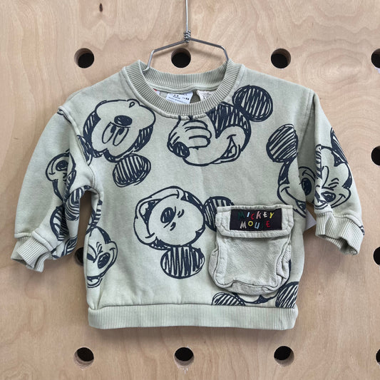 Green Mickey Sweatshirt