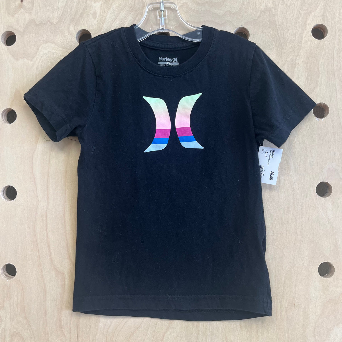 Black Colorful Logo Tee