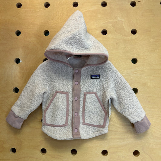 Baby Retro Pile Fleece Cream/Pink