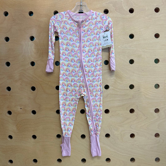 Pink Bamboo Rainbows Zippy