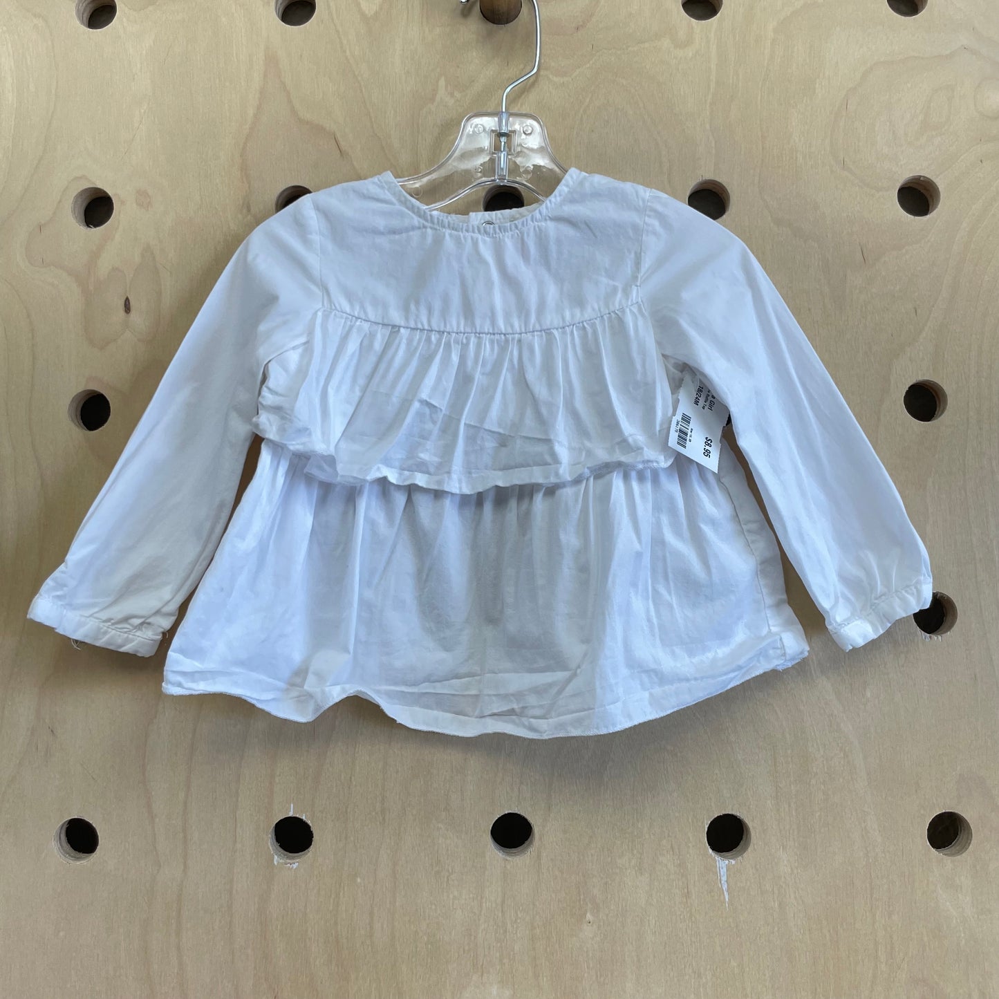 White Ruffle Top