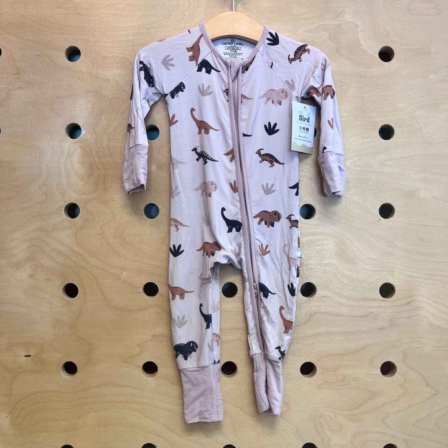Bamboo Blush Dino Zippy