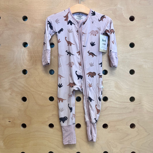 Bamboo Blush Dino Zippy