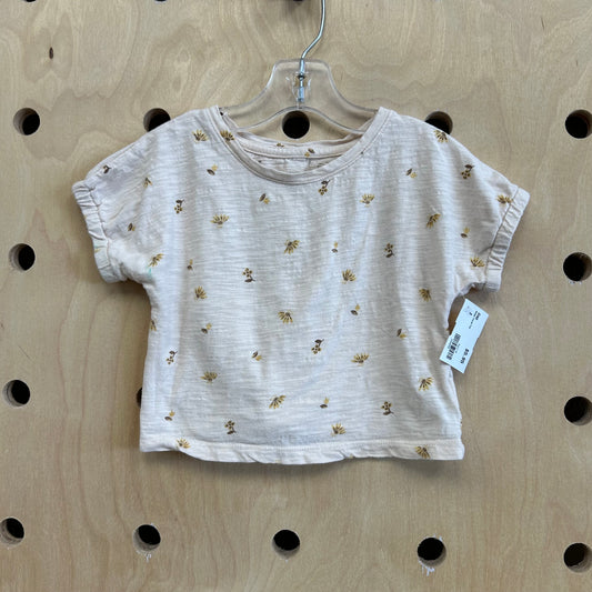Beige Floral Top