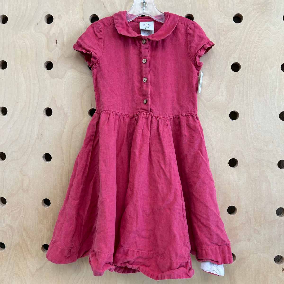 Red Linen Dress