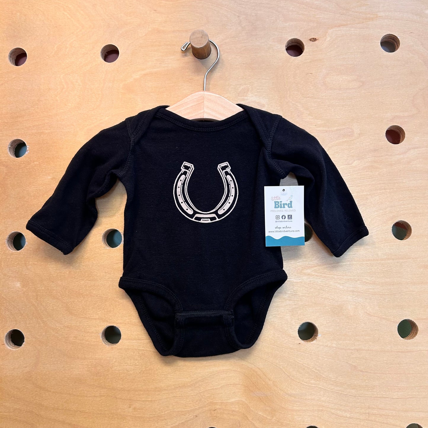 Black Horseshoe Bodysuit