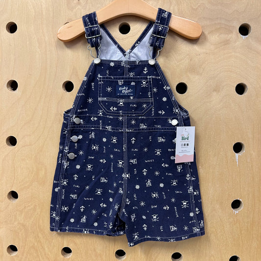 Osh Kosh Blue Sailing Shortalls