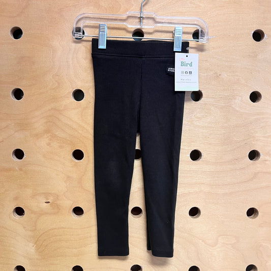 Black Ribbed 'Creative Stories' Leggings