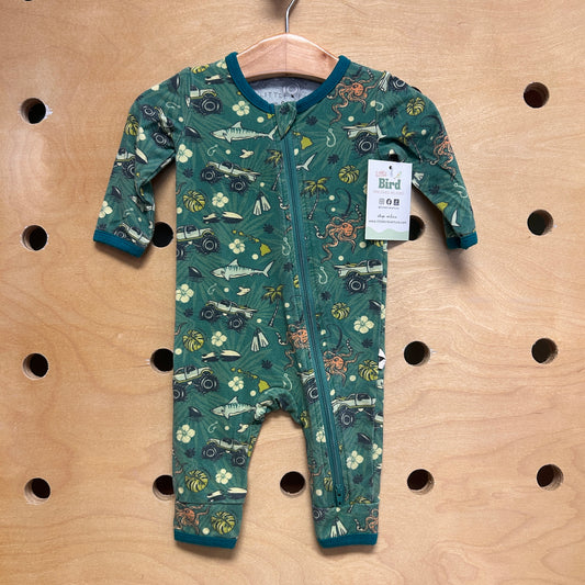 Green Bamboo Trucks/Sea Life Zippy