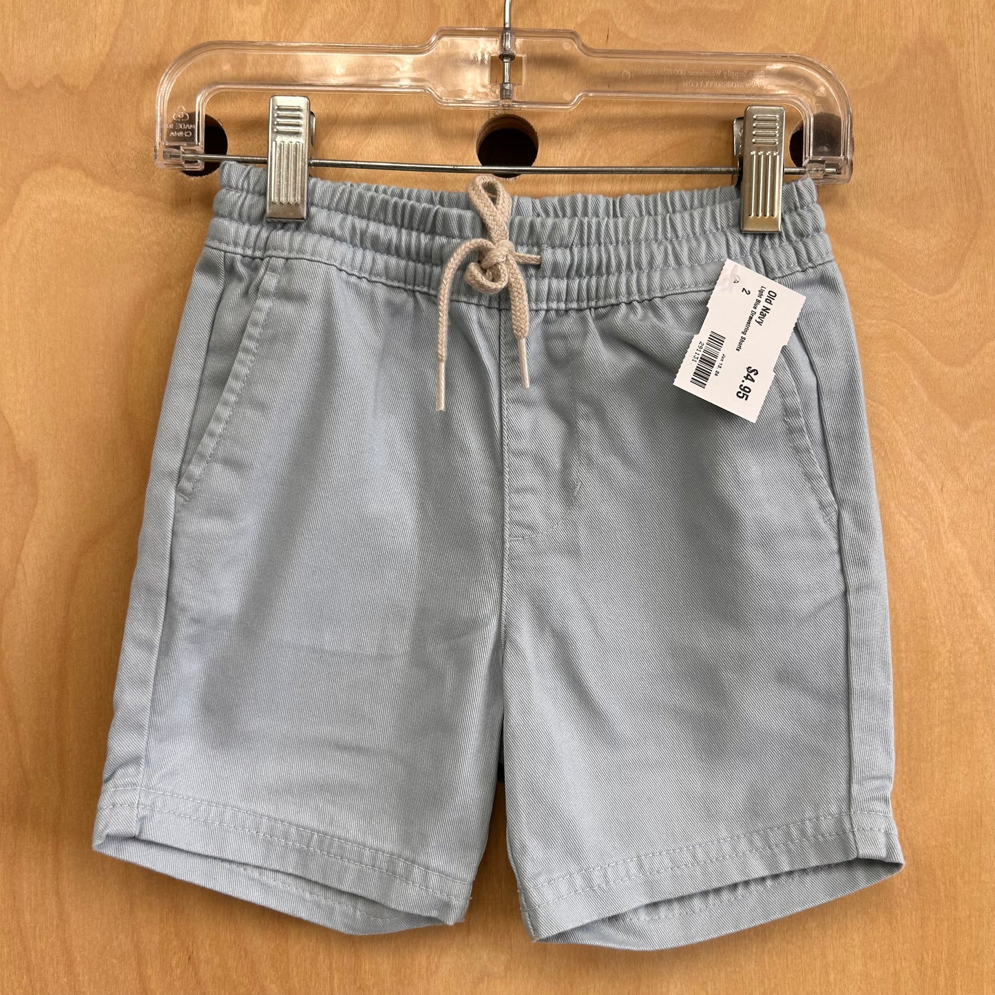 Light Blue Drawstring Shorts
