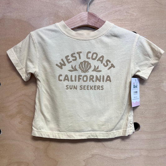 Organic Yellow 'West Coast' Tee