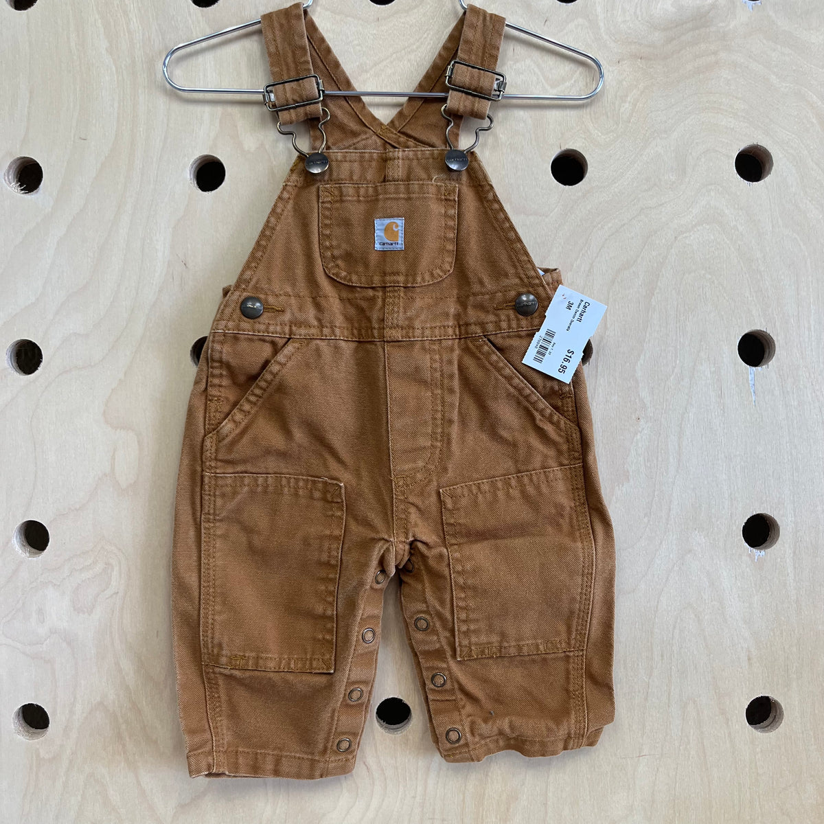 Brown Denim Overalls