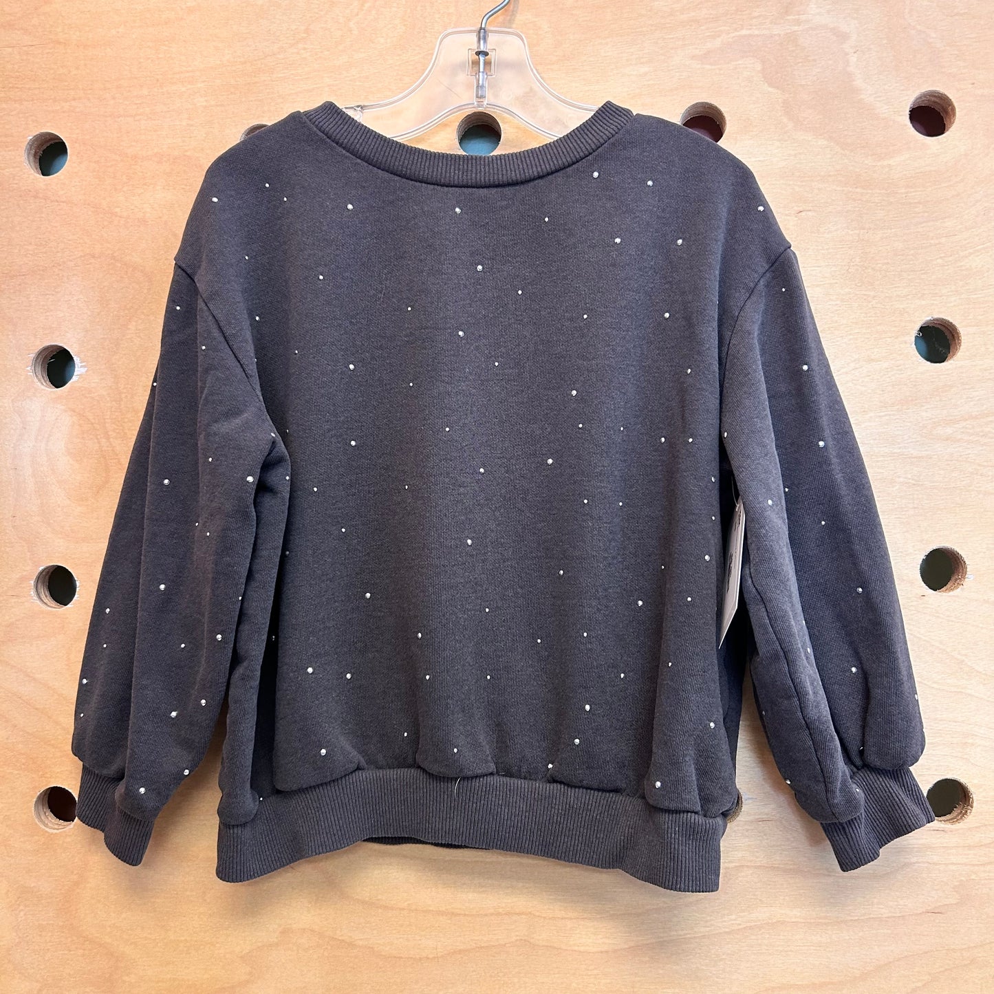 Black Rhinestone Pullover
