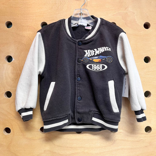 Grey & Cream Hot Wheels Varisty Jacket