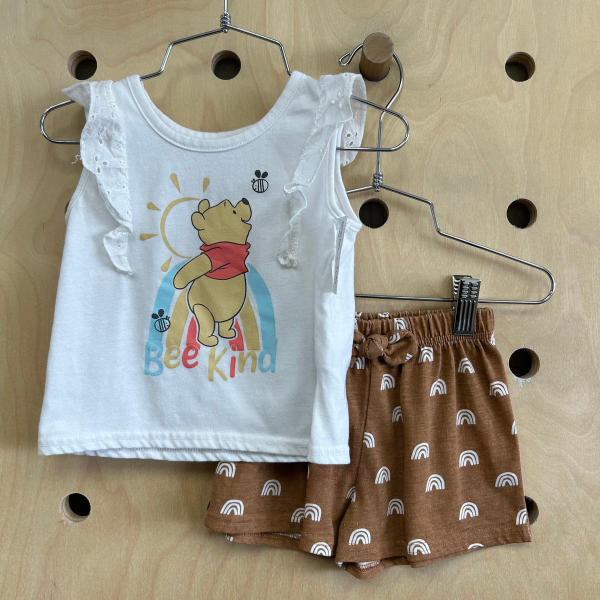 White+Brown Rainbows Winnie Outfit