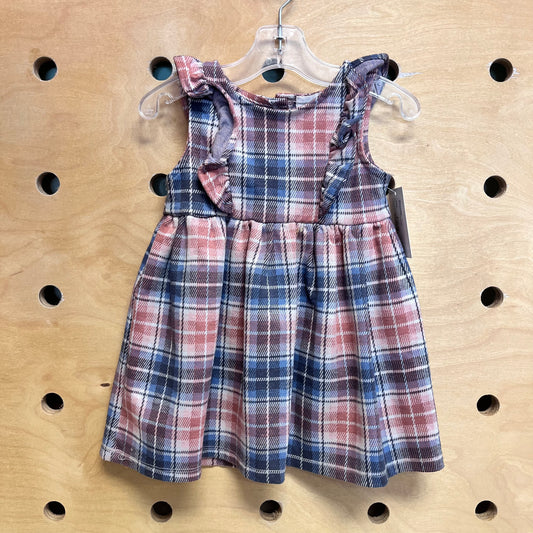 Pink/Blue Plaid Dress