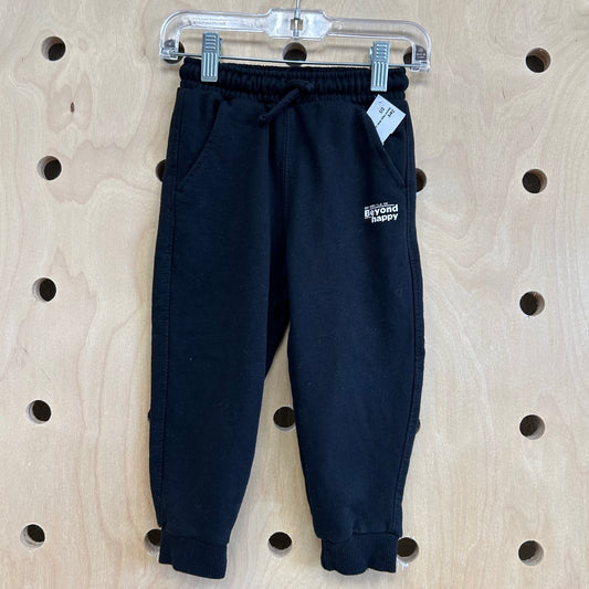 Beyond Happy Black Joggers