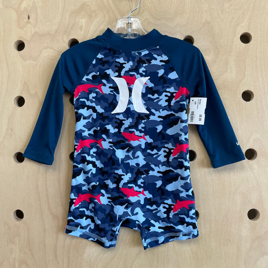 Blue Camo Swimsuit