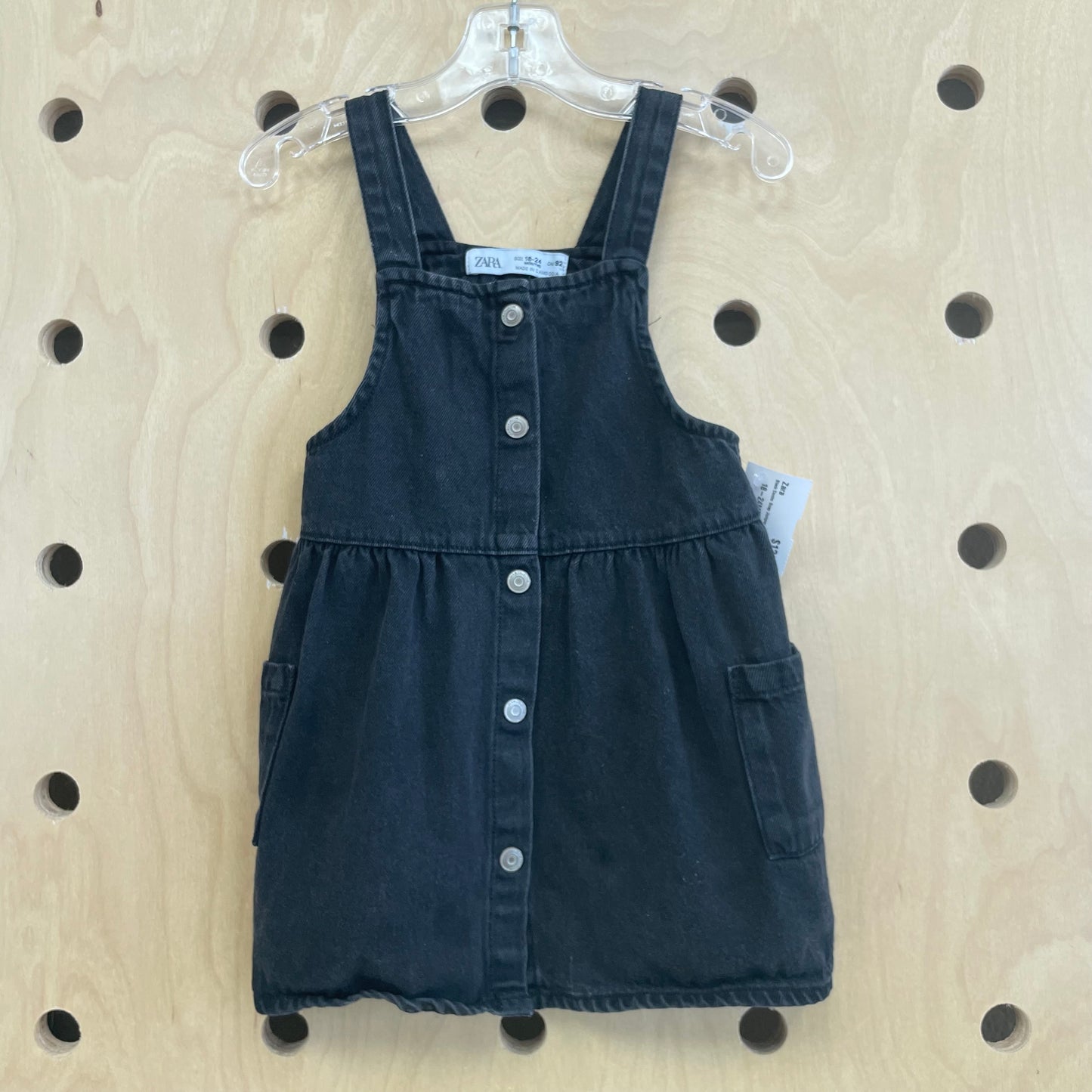 Black Denim Snap Jumper