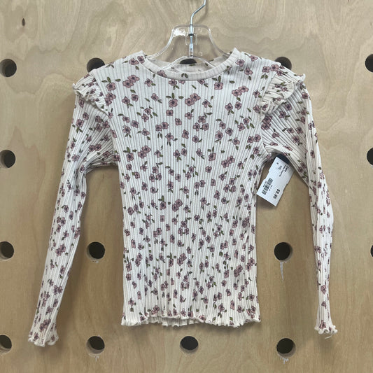 Cream Floral Top
