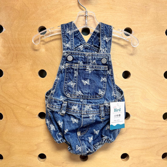 Denim Butterfly Shortalls