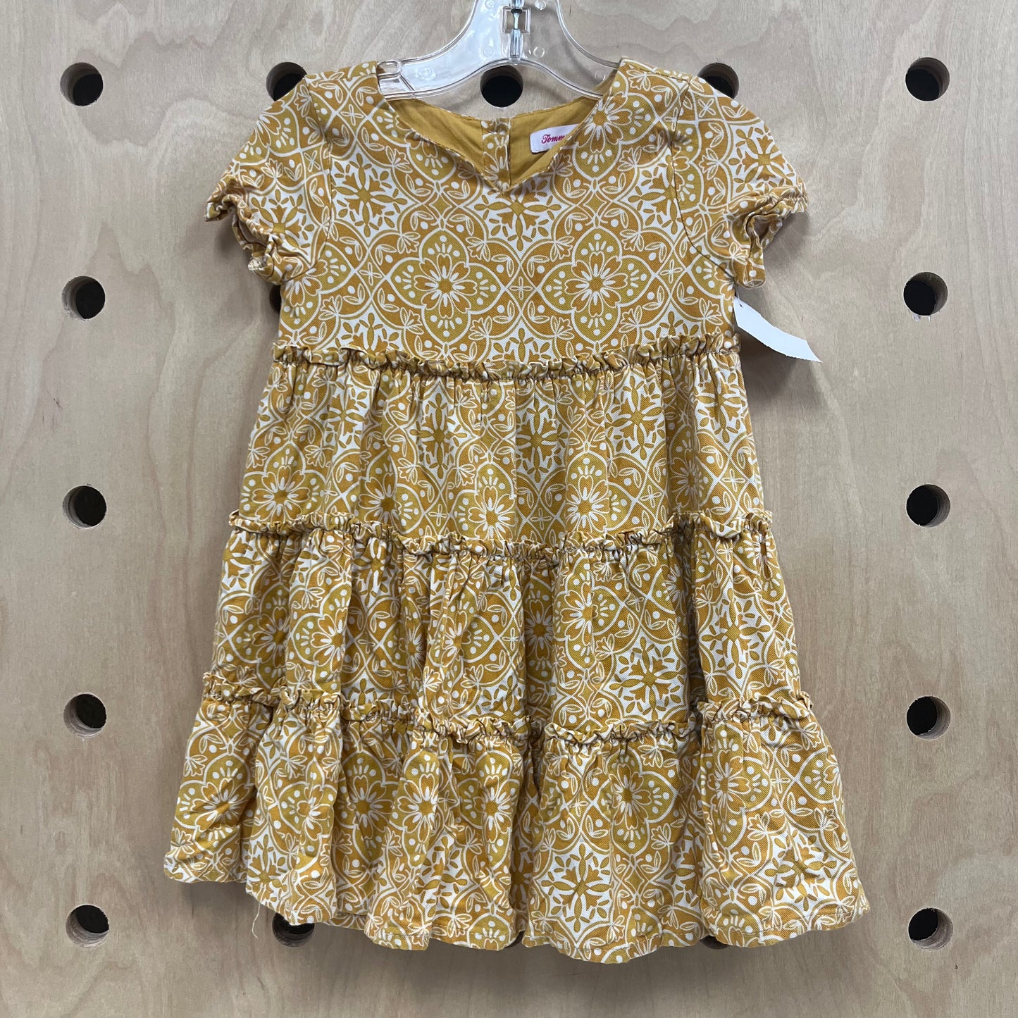 Yellow Paisley Floral Dress