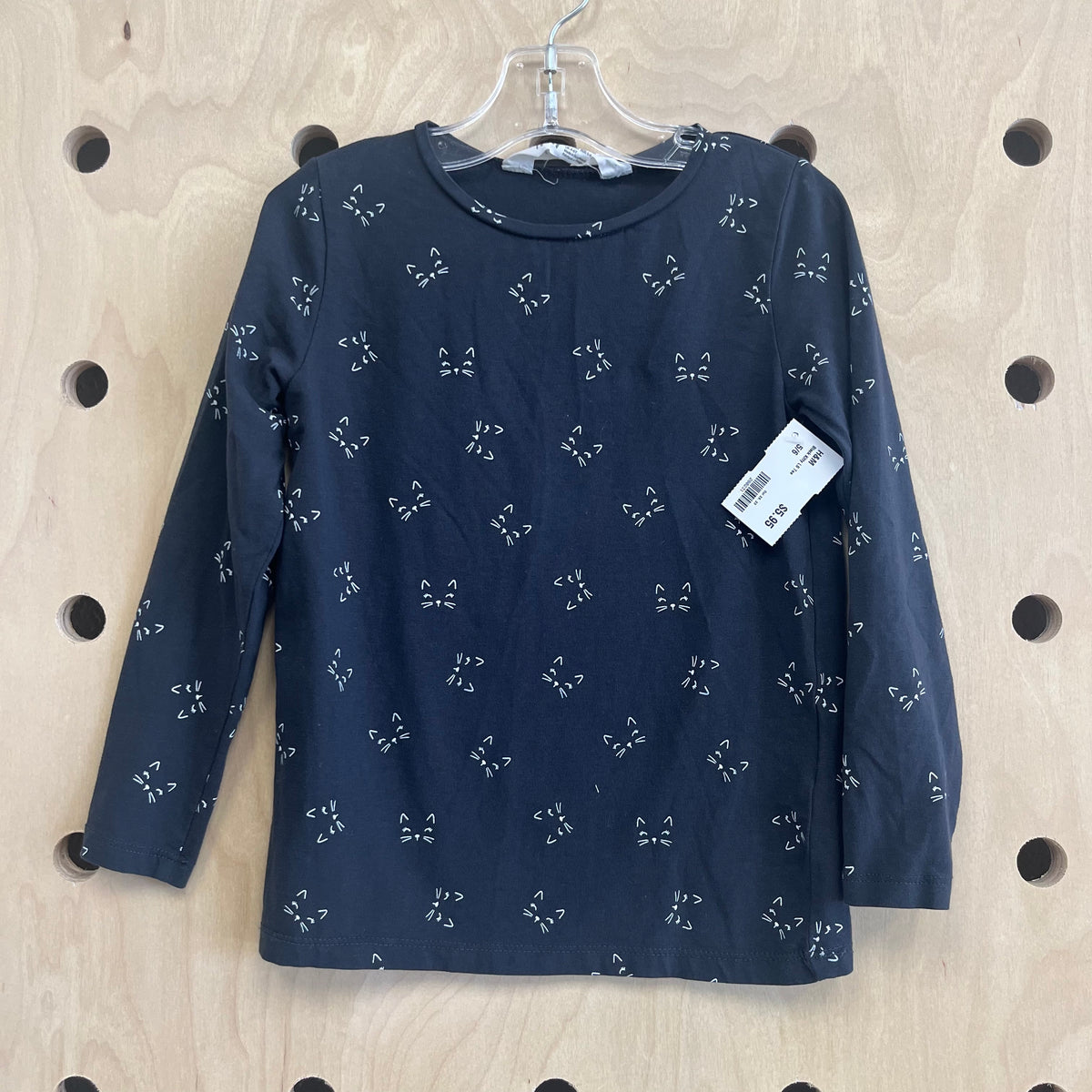 Black Kitty LS Tee