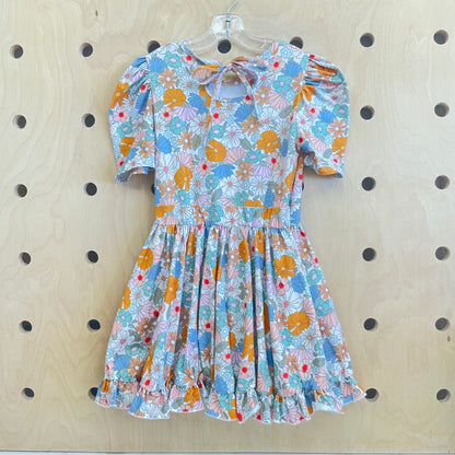 White Wildflower Twirl Dress