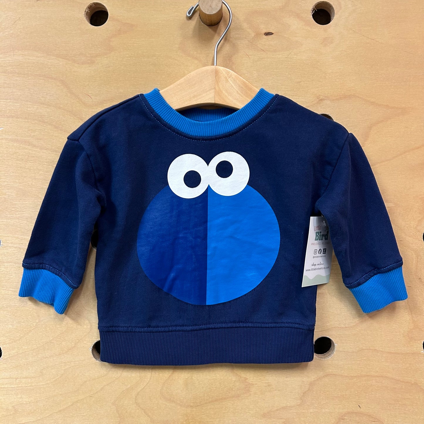 Blue Cookie Monster Crewneck